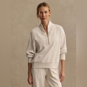 Varley Davidson Sweat in Ivory Marl, Size XXS
